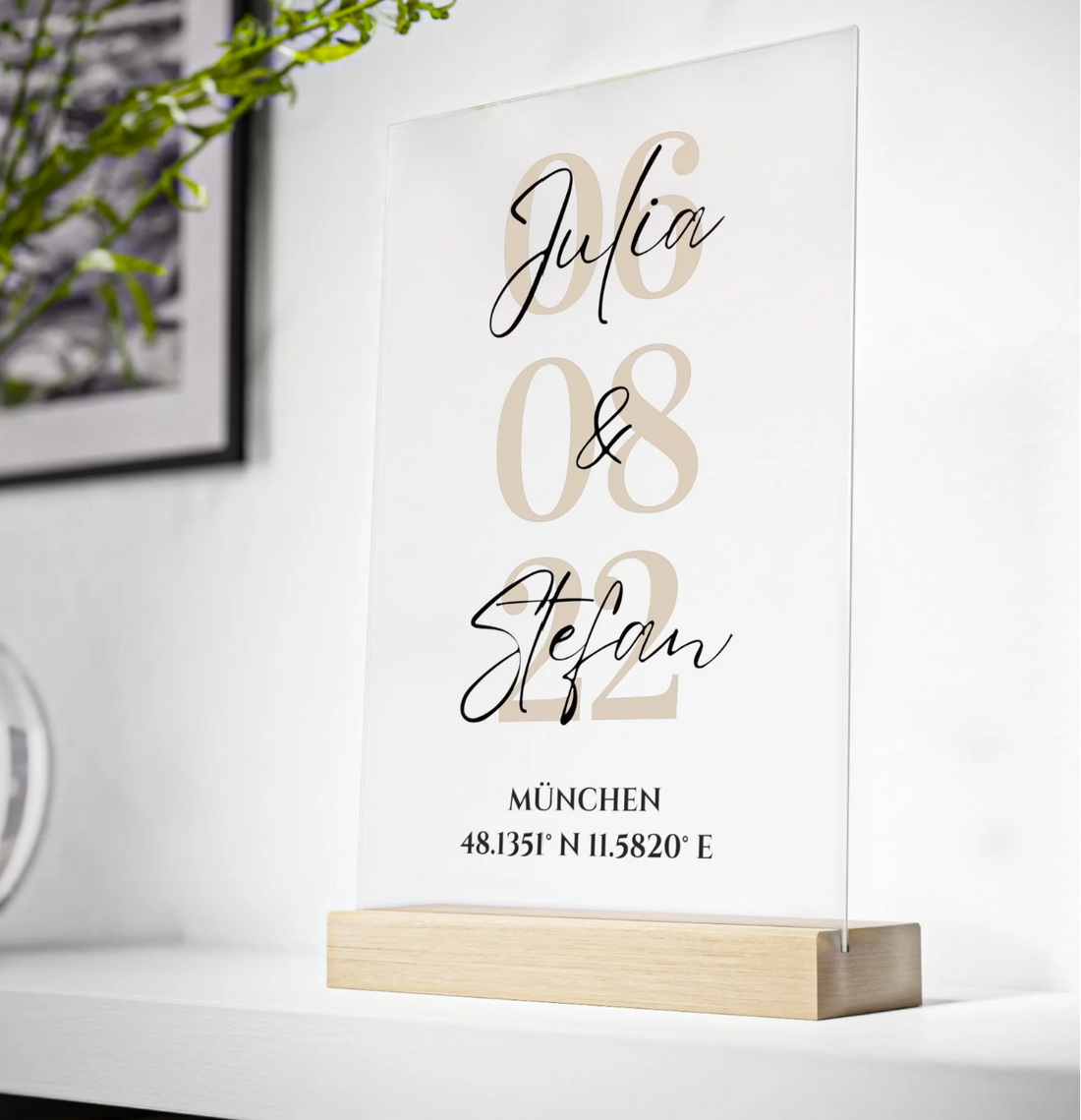 Die besten personalisierten Geschenke für Verlobungen: Acrylglas-Geschenke mit individueller Note