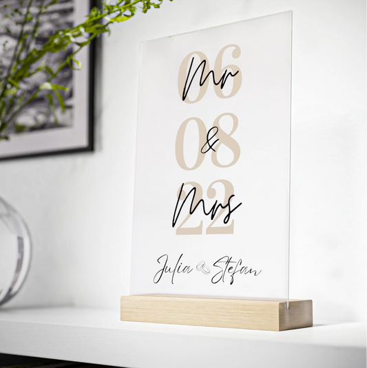 Die neuesten Trends bei personalisierten Hochzeitsgeschenken: Acrylgläser im Rampenlicht