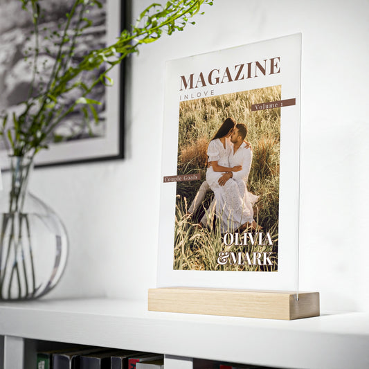 Personalisiertes Geschenk für Paare | Jahrestag | Magazin Cover